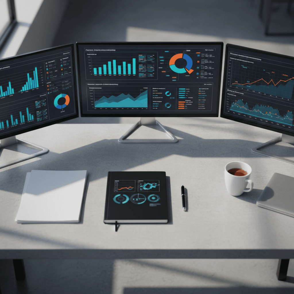 Operational metrics and business performance dashboard