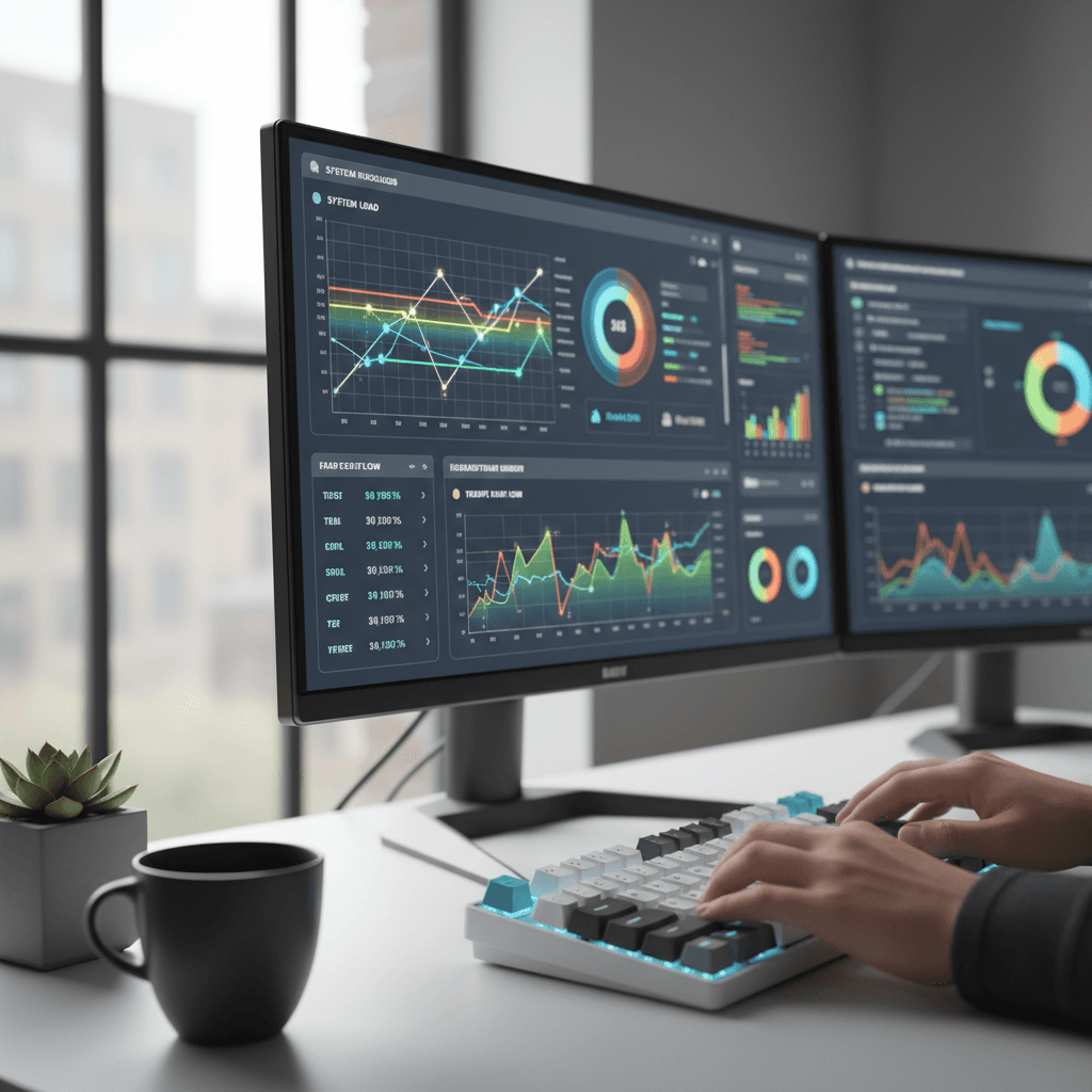 Fleet management command center displaying real-time vehicle data